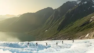 From Holandsvika: Svartisen Glacier Hike